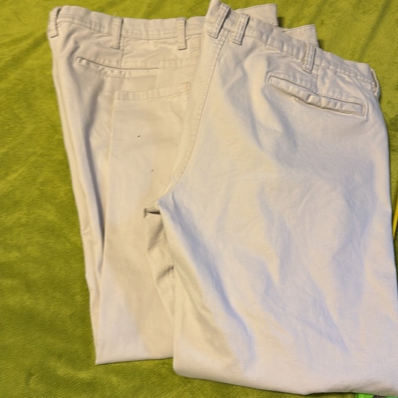 2 PK Chinos/Khakis Men's Arizona Jean Company Flex Relaxed Taper Sz 38 x 29 - Picture 2 of 7